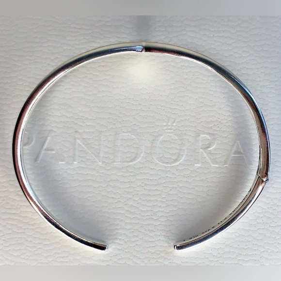 S⭕️LD‼️New Pandora Tiara Wishbone Open Bangle Bracelet - Picture 4 of 9
